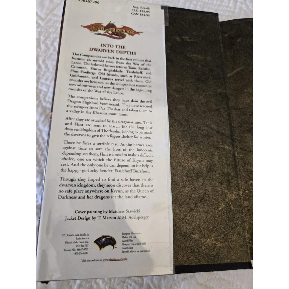 Dragons of the Dwarven Depths by Tracy Hickman 1st Printing (2006, Hardcover)
